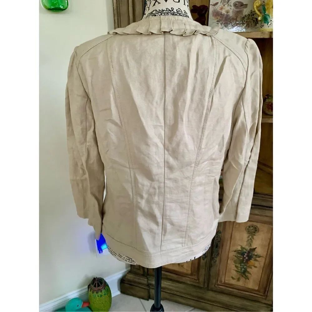 LOFT Tan Linen Jacket - Picture 5 of 7